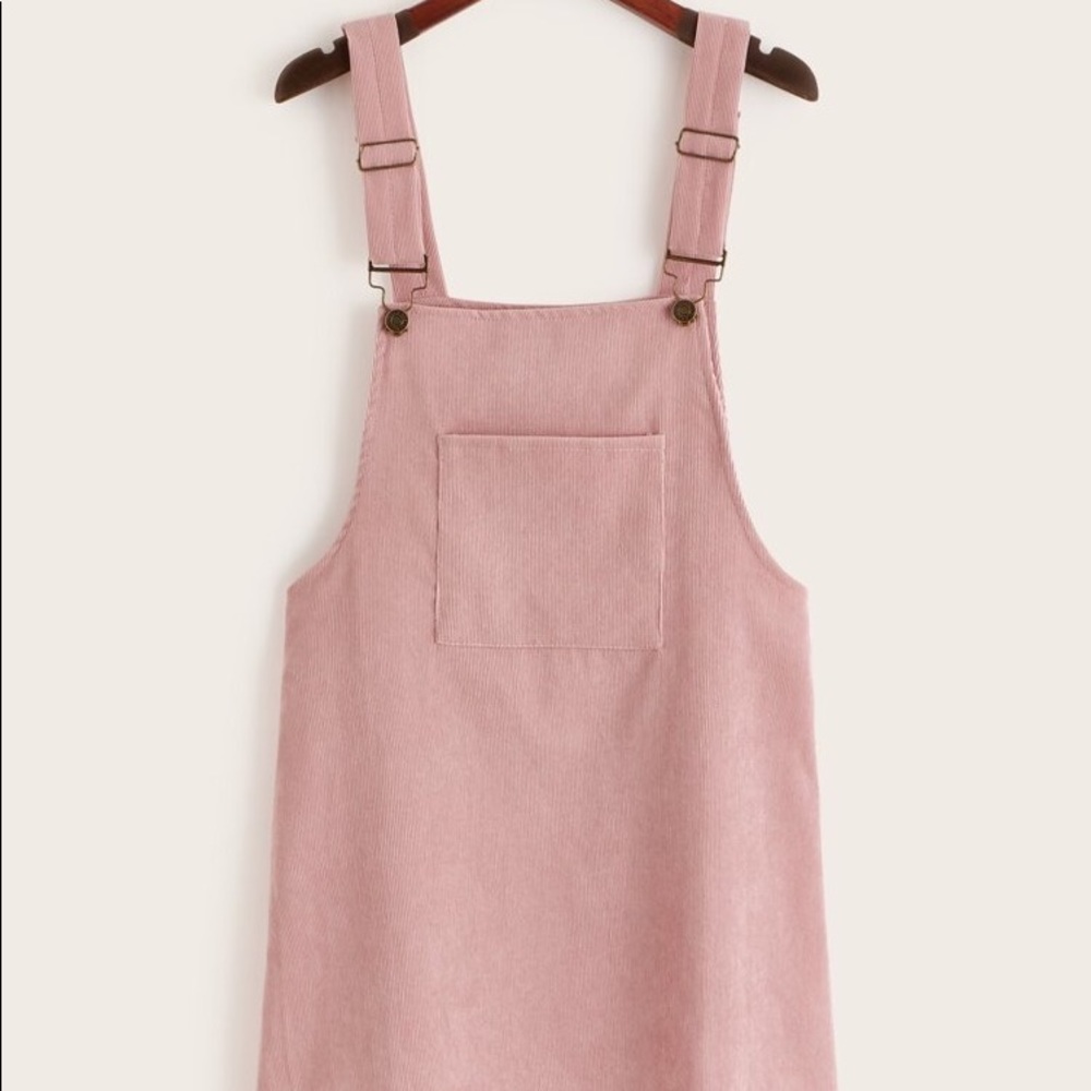 Cute Corduroy Overall Dress